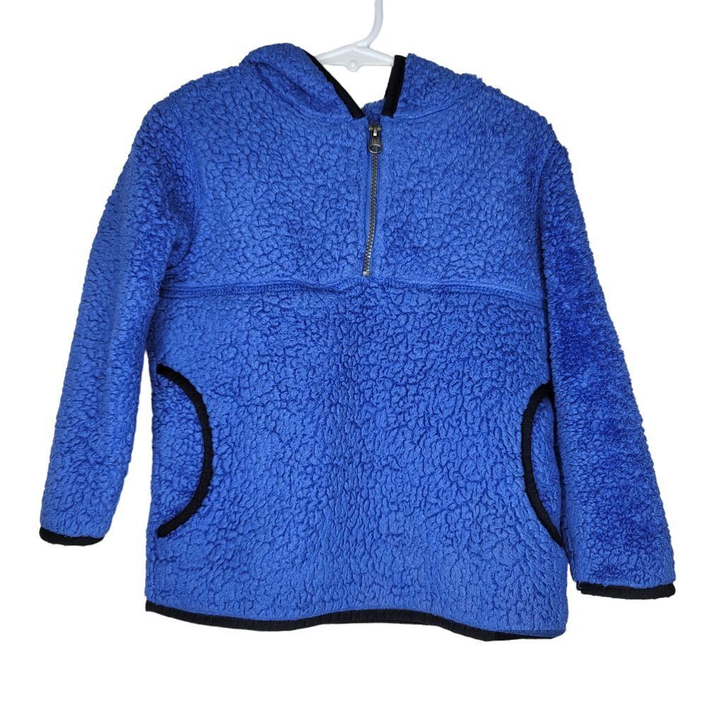 Cat & Jack Blue Fleece Pullover Half Zip Sz 3T